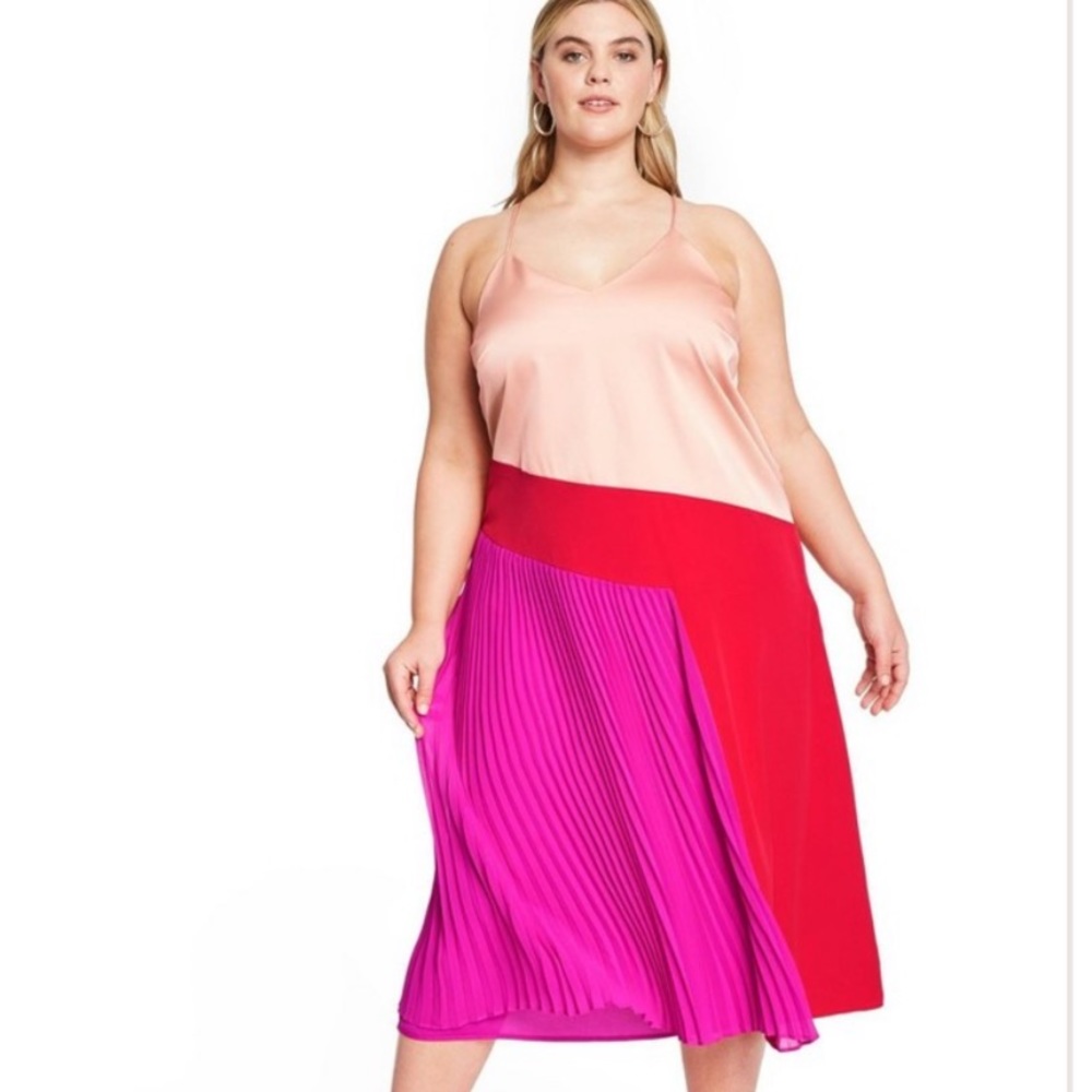 Cushnie for Target color block slip dresses NWT